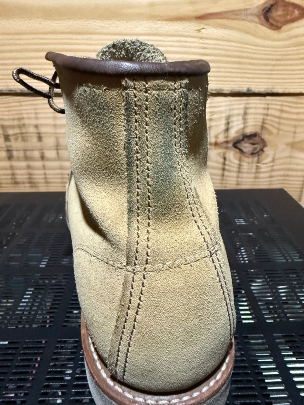 Red Wing Shoes Suede Moc Toe Boots — Tan - Picture 3 of 3